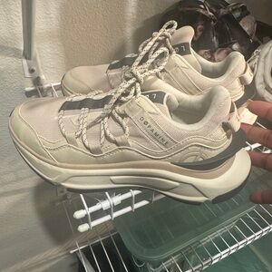 Loci Nicki Minaj shoes Neutral Beige Women's Chunky Sneakers with Sculpted Sole